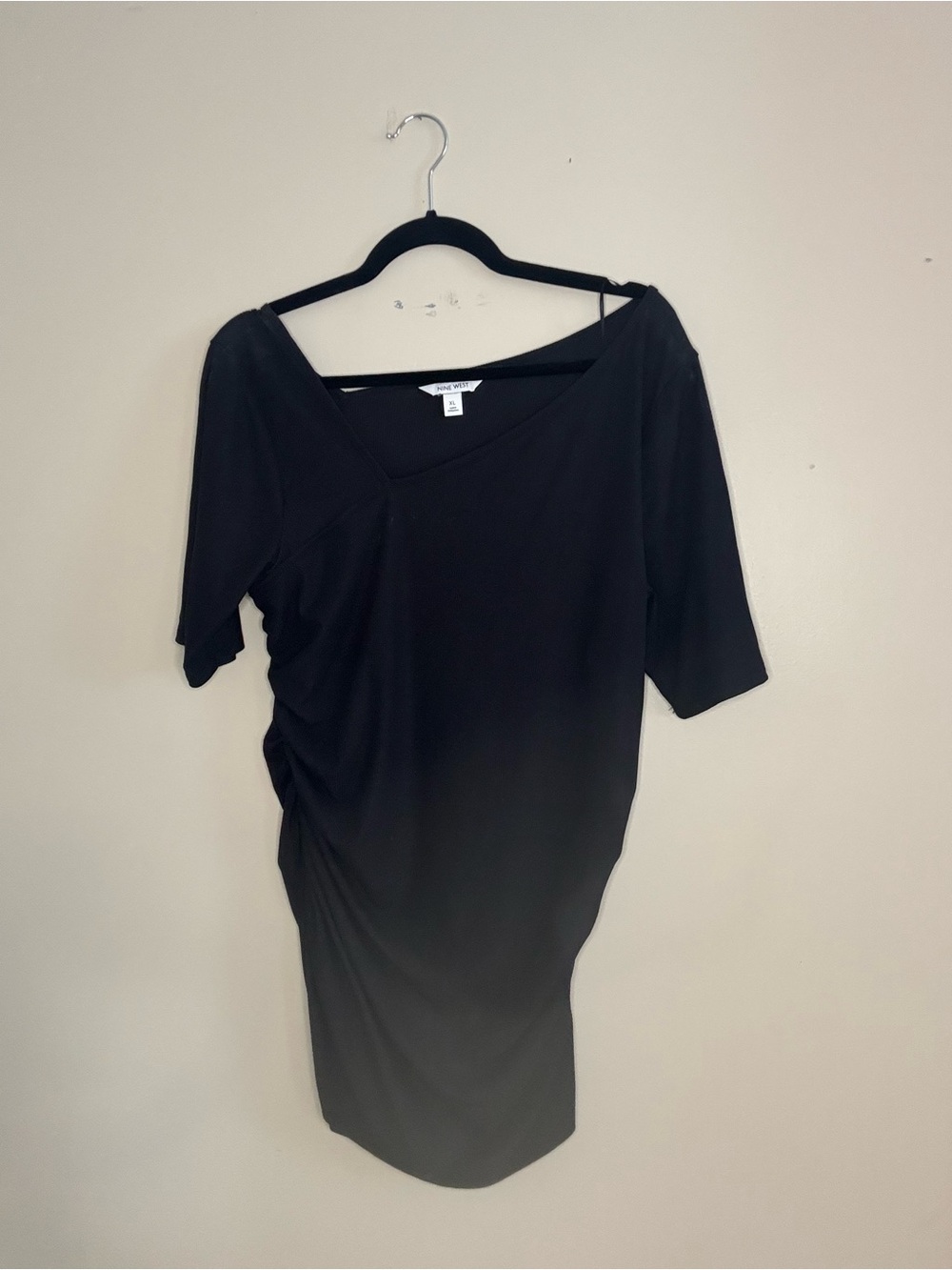 Nine West Black Ruched top